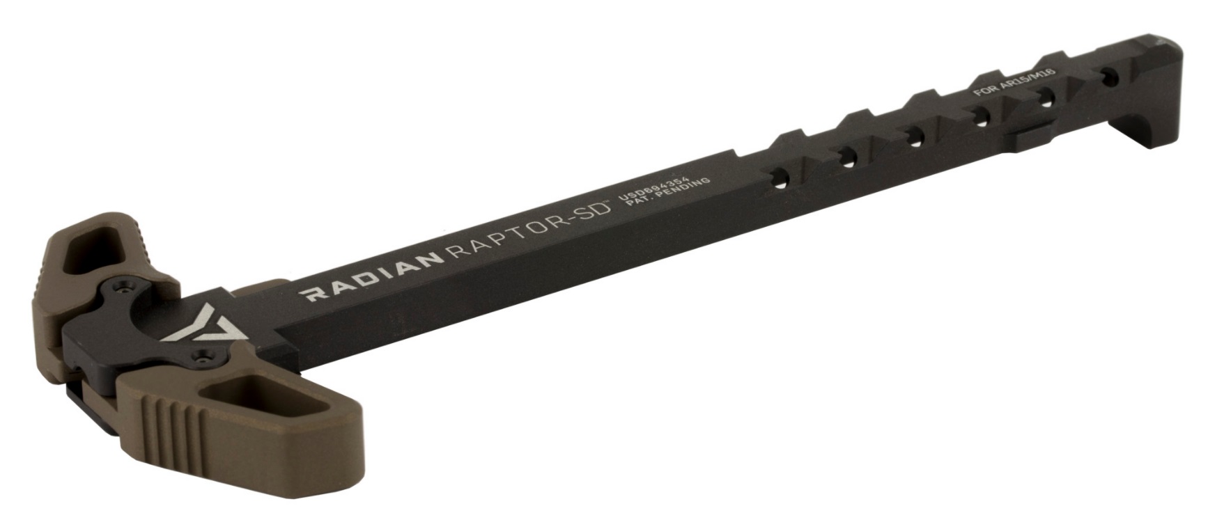 Radian Weapons Raptor-SD Ambidextrous AR-15 Charging Handle in Radian Brown - R0067
